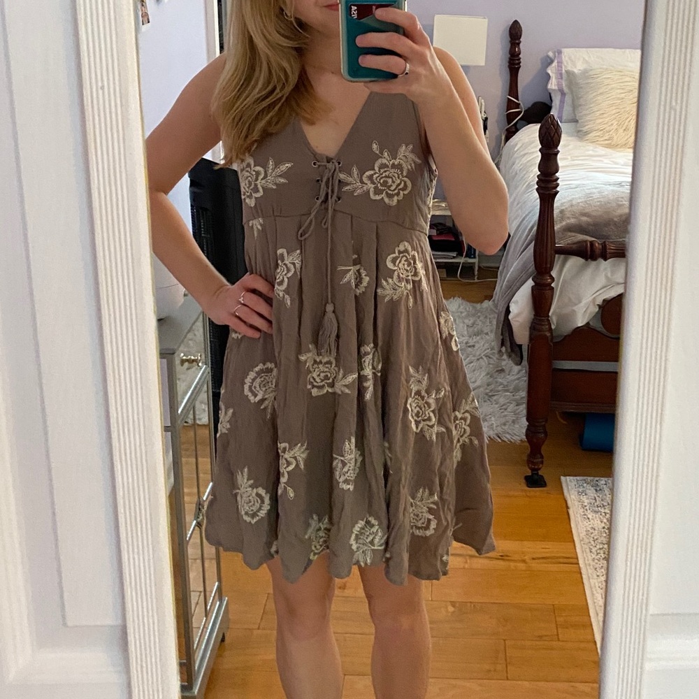 Altar’d State Brown A-line Dress